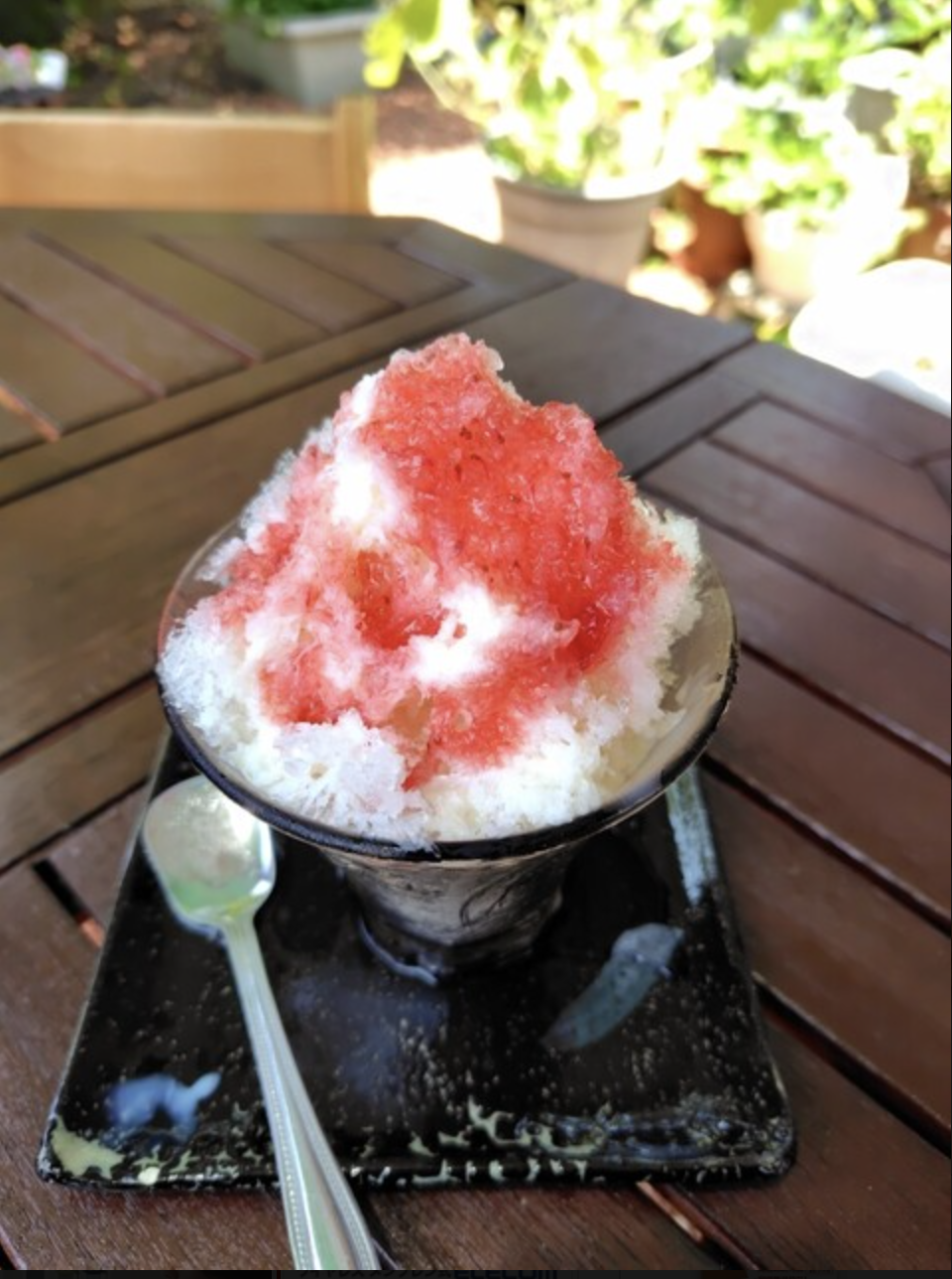 いちごのかき氷